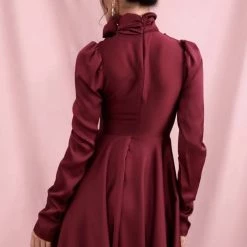 Jessica Bara Kimberlie Long Sleeve High Neck Mini Dress Summer Lovin'