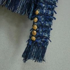 Jessica Bara Joannette Gold Button Fringe Cardigan Reve Doll Essentials