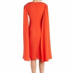 Jessica Bara Baker Split Sleeves Midi Dress