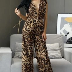 Birthday Suit Jessica Bara Elina V Neck Open Back Jumpsuit