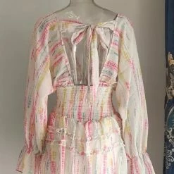 Jessica Bara Phoebe Long Sleeve Mini Dress And Bandana Set Summer Lovin'