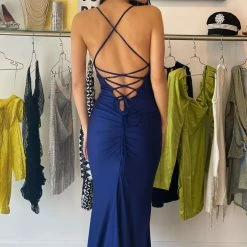 The Event Shop Atria Cowl Neck Strappy Back Gown