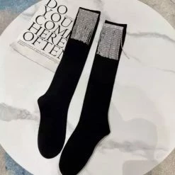 Jessica Bara Theodora Rhinestone Decorated Socks Reve Doll Essentials