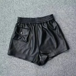 Jessica Bara Roxanne Sheepskin Leather Elastic Shorts Reve Doll Essentials