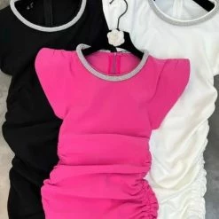 Reve Doll Essentials Jessica Bara Regla Sleeveless Rhinestone Mini Dress