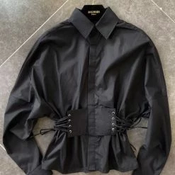 Jessica Bara Anne Corset Button Down Shirt