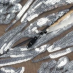 Jessica Bara Paloma Sequin Feather Mini Dress