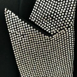 The Event Shop Jessica Bara Theo Long Sleeve Diamond Beaded Blazer