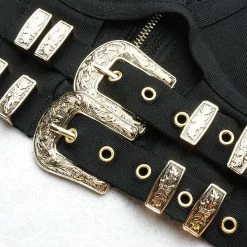 Jessica Bara Ryder Buckle Top And Pant Two Piece Set Tops