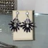 The Event Shop Jessica Bara Charmaine Flower Diamond Dangle Earrings