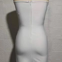 Birthday Suit Jessica Bara Theresa Strapless Flower Rhinstone Dress