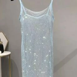 Dresses Jessica Bara Lima Sparkling Mesh Mini Dress