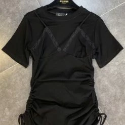 Summer Lovin' Jessica Bara Solange Short Sleeve Ruched Mini Dress