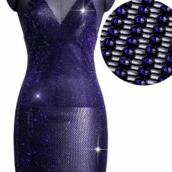 Jessica Bara Shelia Sparkling Mesh Mini Dress Influencer Style