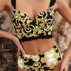 Poolside Essentials Jessica Bara Janah High Waisted Bikini Set