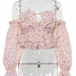 Jessica Bara Jude Off The Shoulder Floral Top