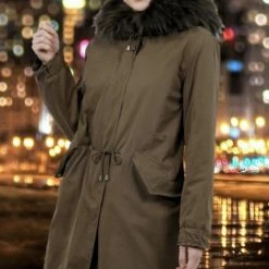 Jessica Bara Patty Faux Fur Trim Hooded Parka Jacket