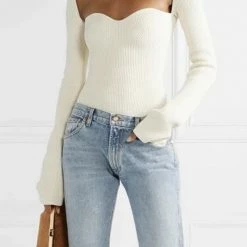 Jessica Bara Gabriela Long Sleeve Knitted Top Tops