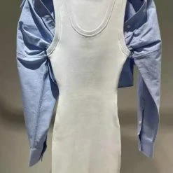 Jessica Bara Melodee Button Down Tank Top Dress