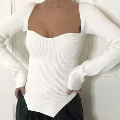Jessica Bara Gabriela Long Sleeve Knitted Top Tops
