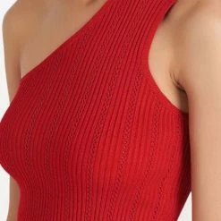 Reve Doll Essentials Jessica Bara Inna One Shoulder Gold Button Top