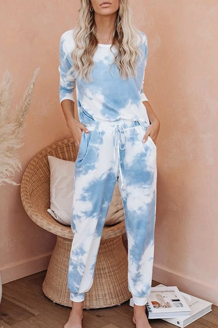 Jessica Bara Piper Tie Dye Top And Jogger Two Piece Set Reve Doll Essentials
