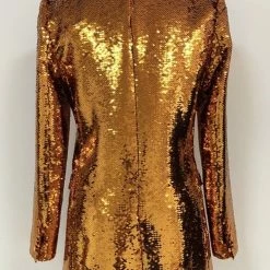 Birthday Suit Jessica Bara Jordie Long Sleeve Sequin Blazer Dress