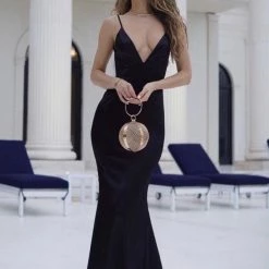 Best Sellers Jessica Bara Naija V-Neck Backless Gown