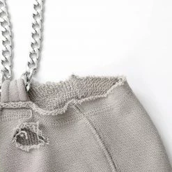 Reve Doll Essentials Jessica Bara Demi Cold Shoulder Chain Choker Sweatshirt