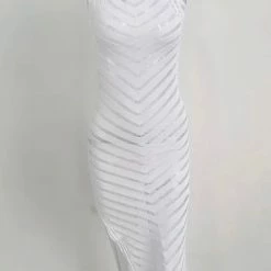 Jessica Bara Fabiana Sleeveless Striped Mini Dress Summer Lovin'