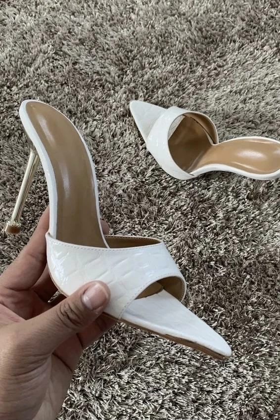 Reve Doll Essentials Jessica Bara Arie Snake Skin Pointed Toe Heel