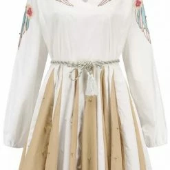 Summer Lovin' Jessica Bara Hendrix Mini Long Sleeve Belted Dress