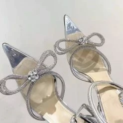 Jessica Bara Sherlly Crystal Bowknot Heels Best Sellers