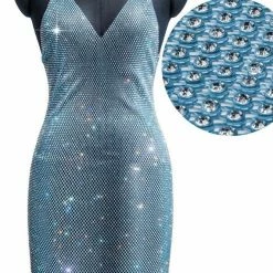 Jessica Bara Shelia Sparkling Mesh Mini Dress Influencer Style