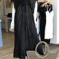 Summer Lovin' America And Beyond Metallic Striped Kimono