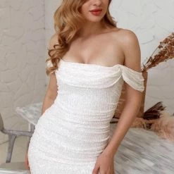 Dresses Jessica Bara Lucinda Off The Shoulder Mini Dress