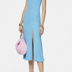 Jessica Bara Effie Short Sleeve Cut Out Midi Dress