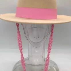 Summer Lovin' Jessica Bara Shelly Chain Strap Short Brim Hat