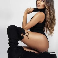 Jessica Bara Cole Tall Heeled Boots Influencer Style