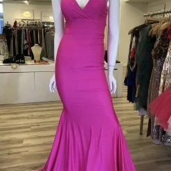 Jessica Bara Billie V Neck Bodycon Gown The Event Shop