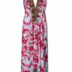 Kareena Amalfi Halter Neck Embellished Maxi Dress Summer Lovin'