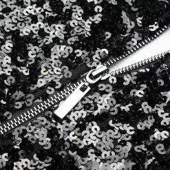 Jessica Bara Spencer Irregular Mesh Cut Out Sequin Gown