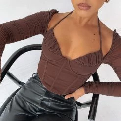 Jessica Bara Karlee Long Sleeve Corset Top Reve Doll Essentials