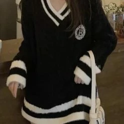 Jessica Bara Liberty Long Sleeve Knit Sweater