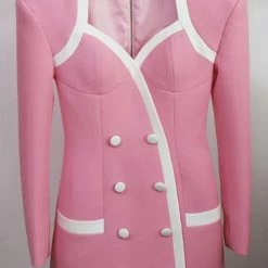 Jessica Bara James Long Sleeve Blazer Mini Dress