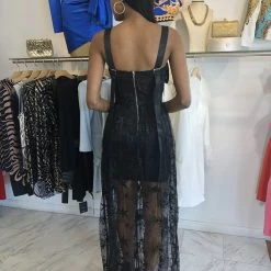 Jessica Bara Barbara Star Mesh Gown Influencer Style