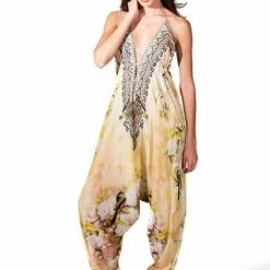 Summer Lovin' Shahida Parides Cherry Blossom Print Harem Jumpsuit