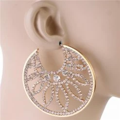 Jessica Bara Birch Leaves Hoop Earrings