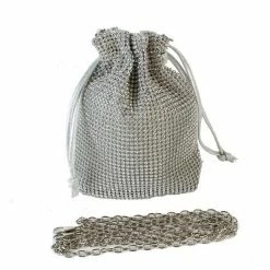 Jessica Bara Influencer Style Diane Mesh Rhinestone Shoulder Bag