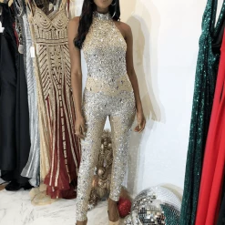 Jessica Bara Nude Gaga Crystal Jumpsuit Influencer Style